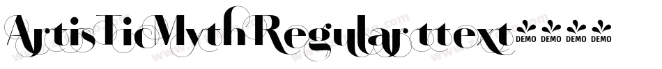 ArtisTicMyth Regular ttext字体转换